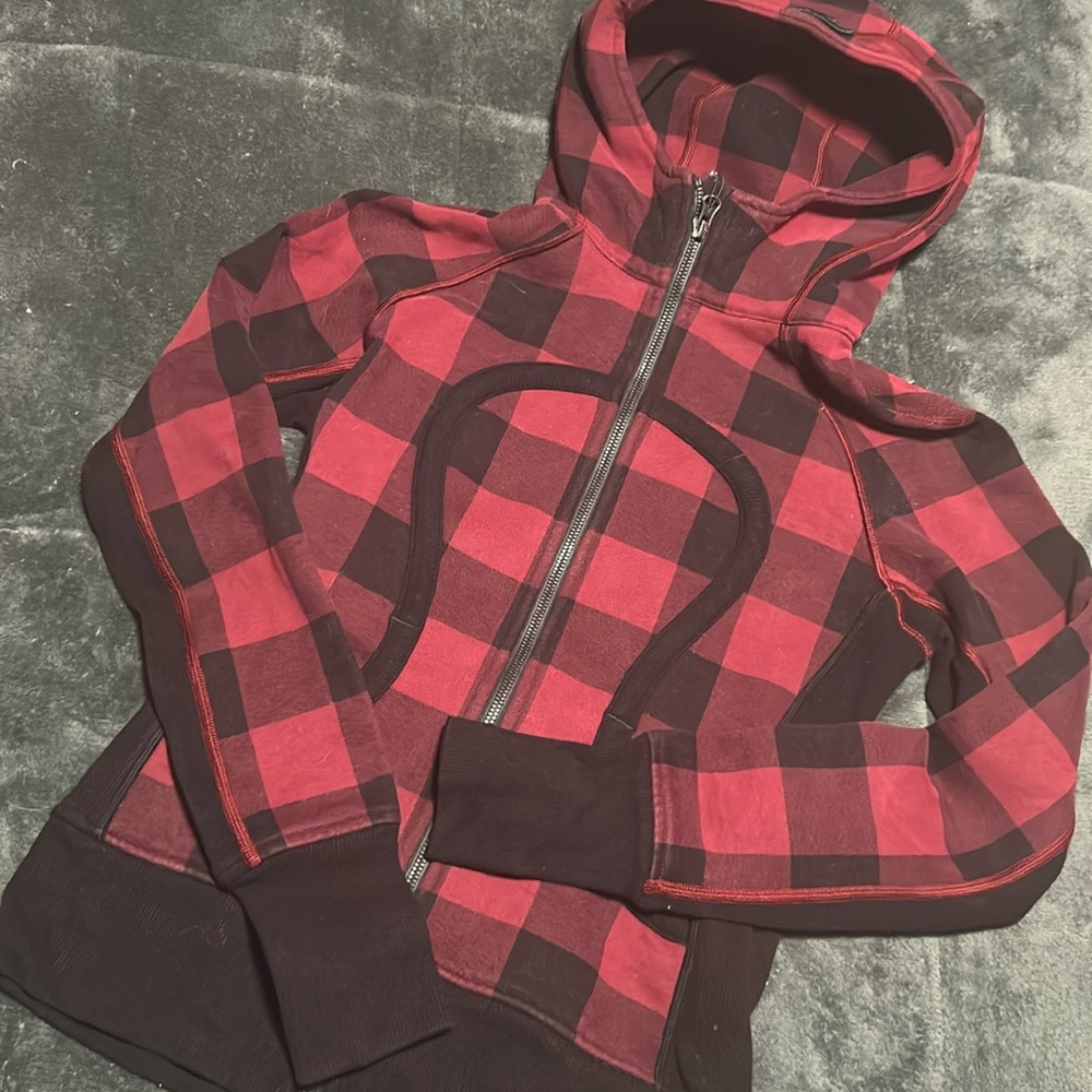Lululemon original edition RARE vintage lumberjack scuba sz 4 🦄🦄 mini camp check